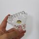 Trio of crystal ashtrays on its support, 1950, translucent, vintage