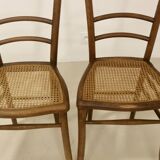 Pair of bistro chairs with canework. Ref Brunelle