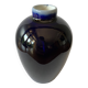 Meiping-shaped miniature vase in Saxon Meissen porcelain with blue monochrome glaze