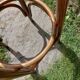 curved wooden bar stool