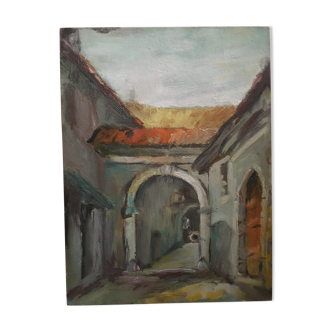 Oil painting, the medina.