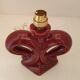 Stylized ceramic décor lamp foot