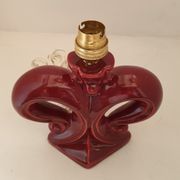 Pied de lampe art déco fleur de lys stylisée en céramique