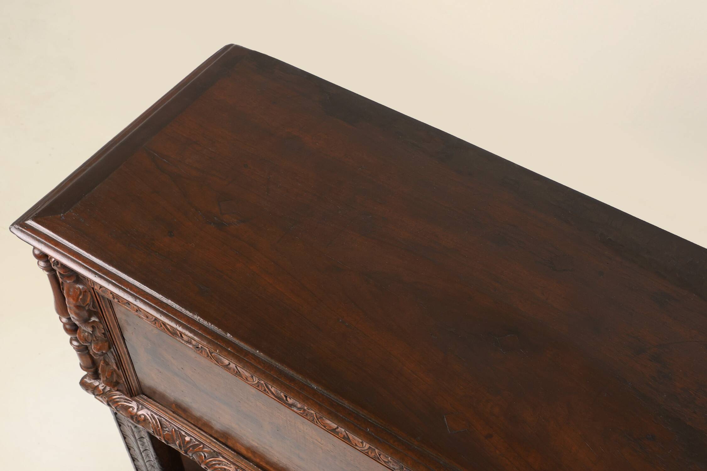 16th Century Italian Renaissance Cabinet in walnut with rich carvings