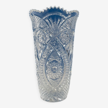 Vase en cristal transparent