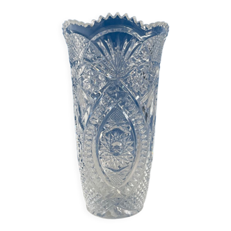 Vase en cristal transparent