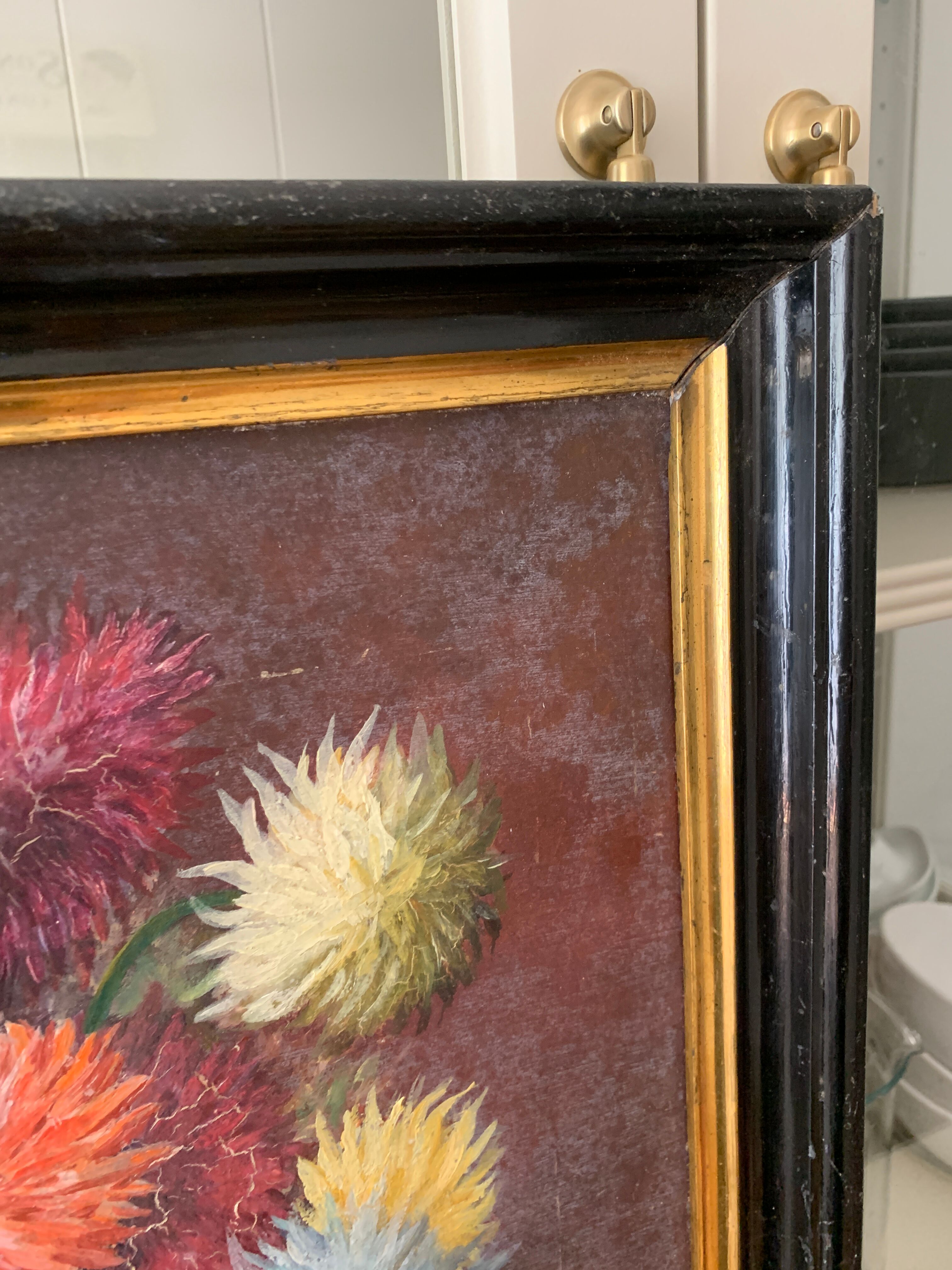 Ancient flower painting