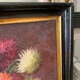 Peinture de fleurs ancienne