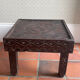 Handcrafted Berber coffee table – Carved wood (Morocco)