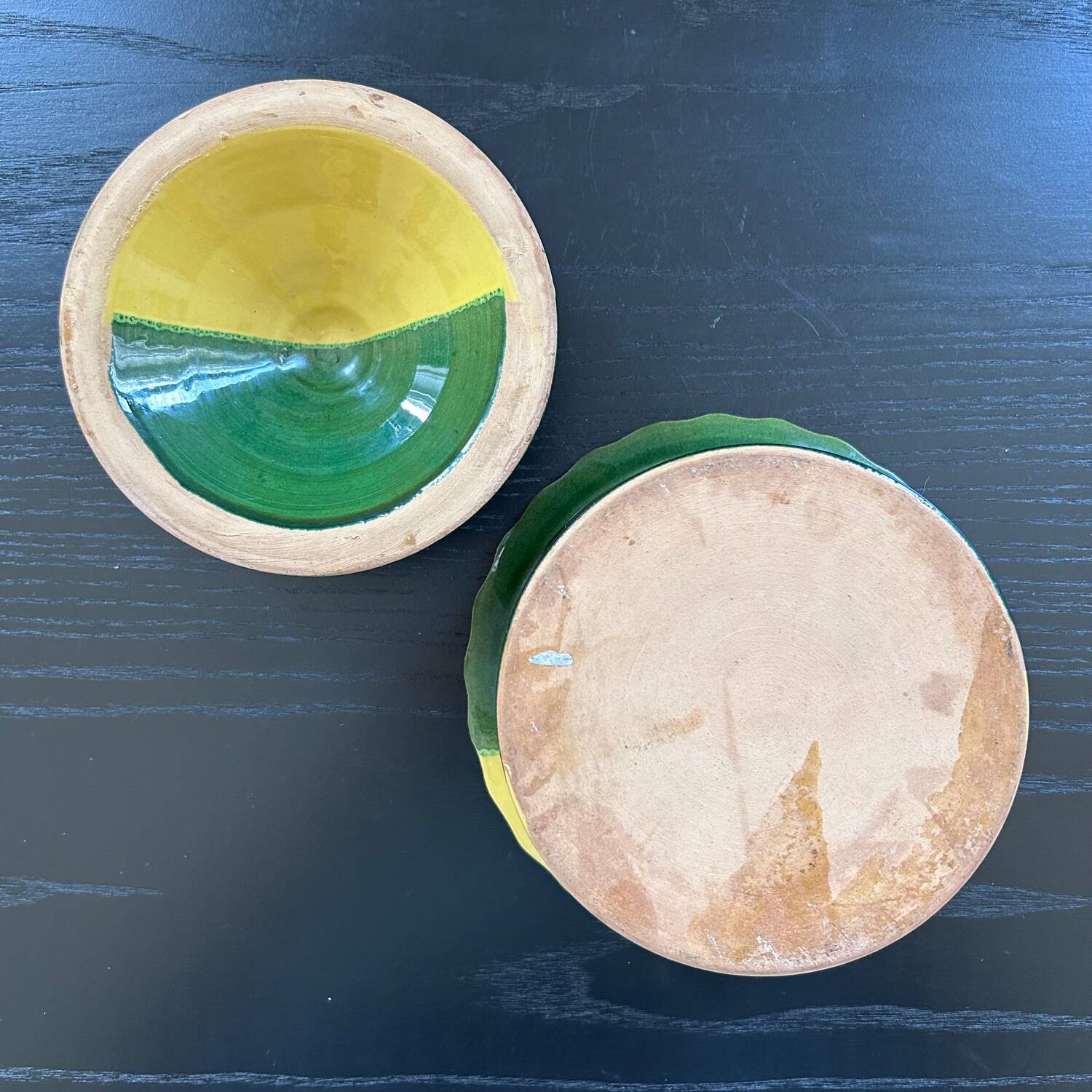 Two-tone yellow and green terrine