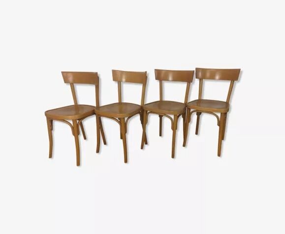 4 vintage bistro chairs 60s