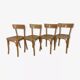 4 vintage bistro chairs 60s