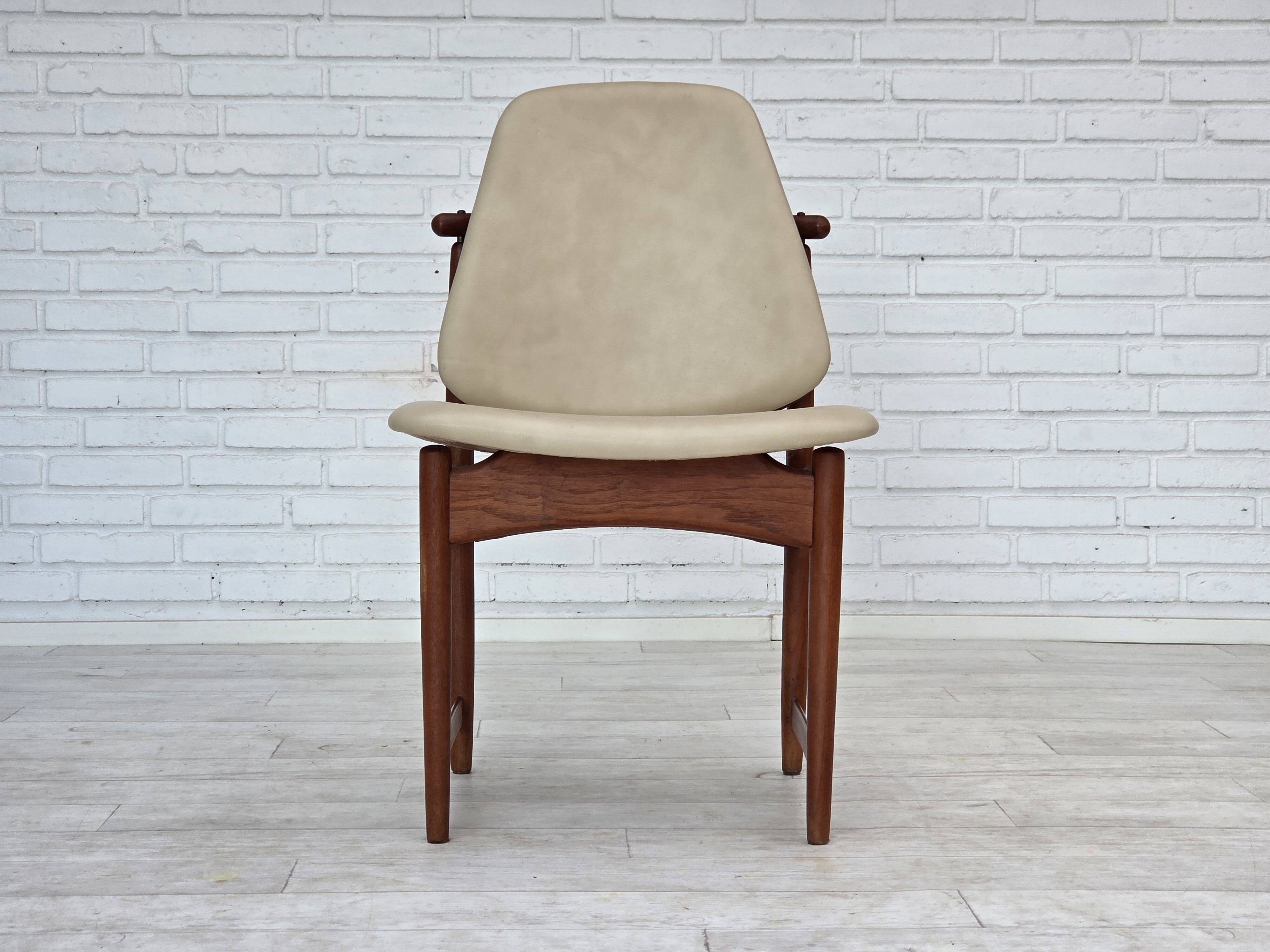 1960s, Danish design by Arne Vodder, set of 3 chairs, teak wood, furniture