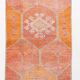 3x11 Coral Orange Bohemian Hallway Runner Rug, Rug For Hallway, 93x325 Cm