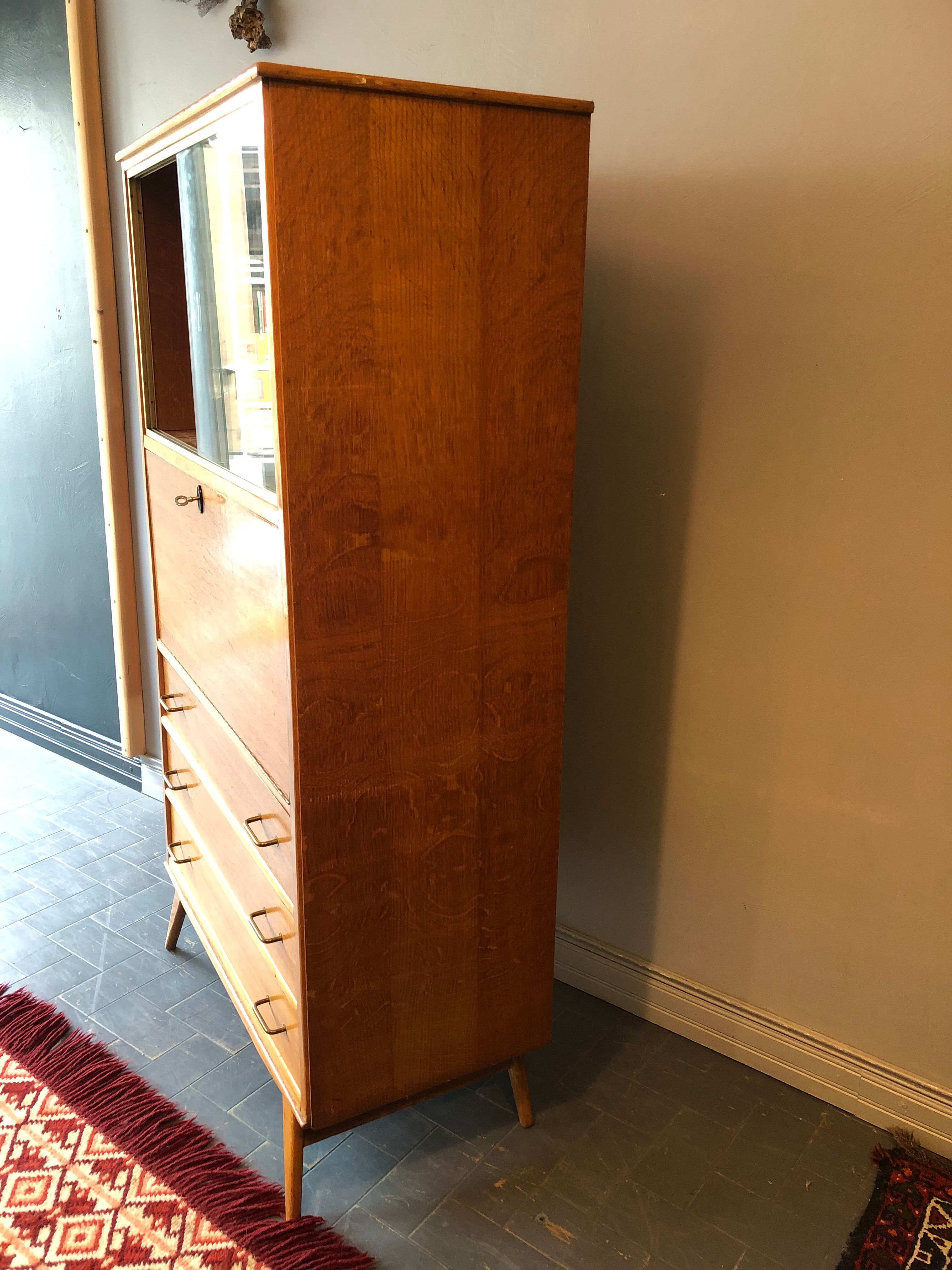 Secrétaire vintage pieds compas