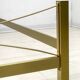 Mid-Century Modern Gilded and Satin Brass Double Bed, 1970