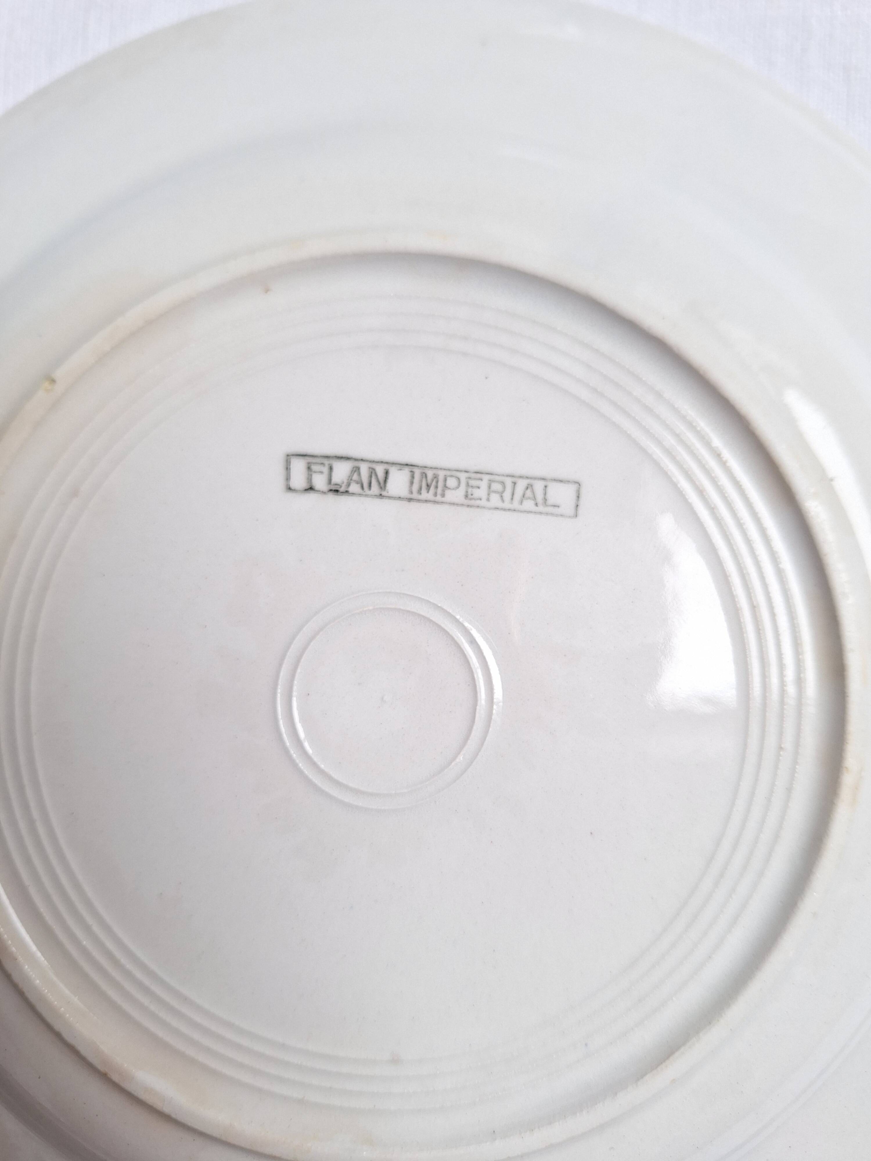 Assiettes à dessert Luneville KG Flan Impérial