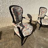 Pair of Voltaire armchairs