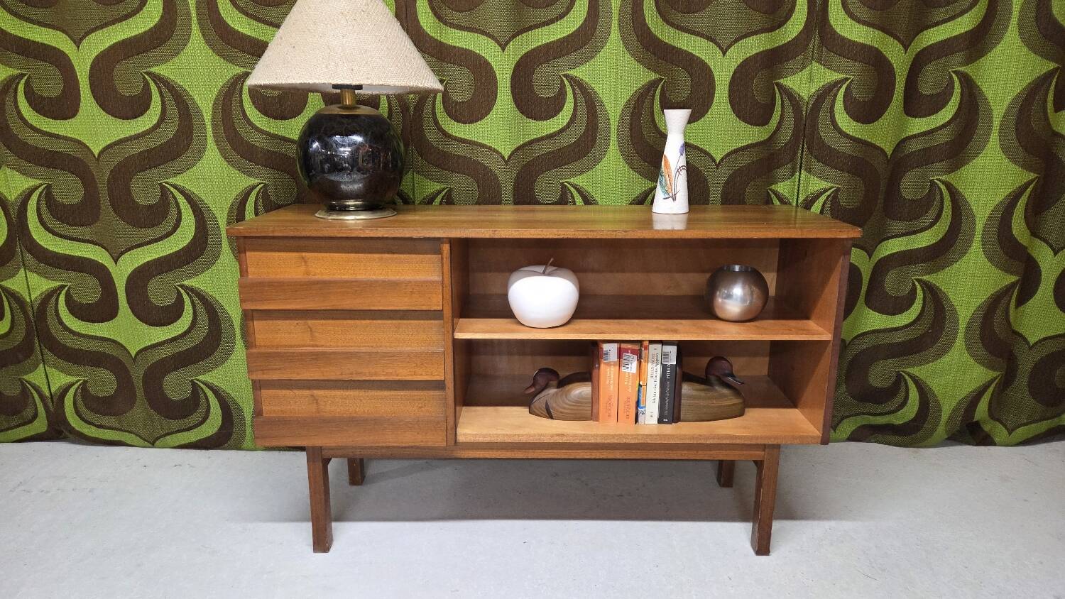 "1970 teak library enfilade"