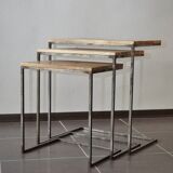 Lot of 3 pull out tables