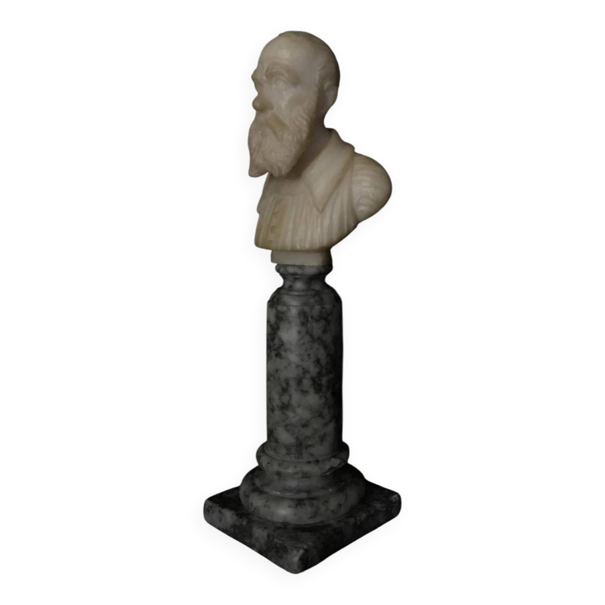 Buste en albâtre fin XIXème siècle, Italie