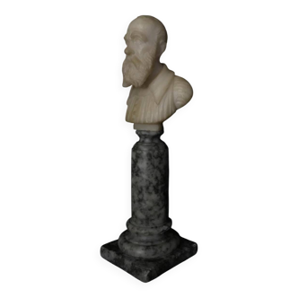Alabaster bust, late 19th century, Italy
