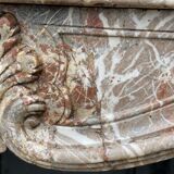 Fireplace Regency In Grey Marble Of The Ardennes, XVIIIth Century