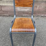 Pair of Mullca Delagrave School chairs 1960s