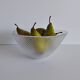 Glass bowl Trigona for Holmegaard, Denmark 1980s