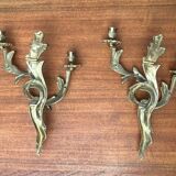 Pair of vintage Italian wall candle holders