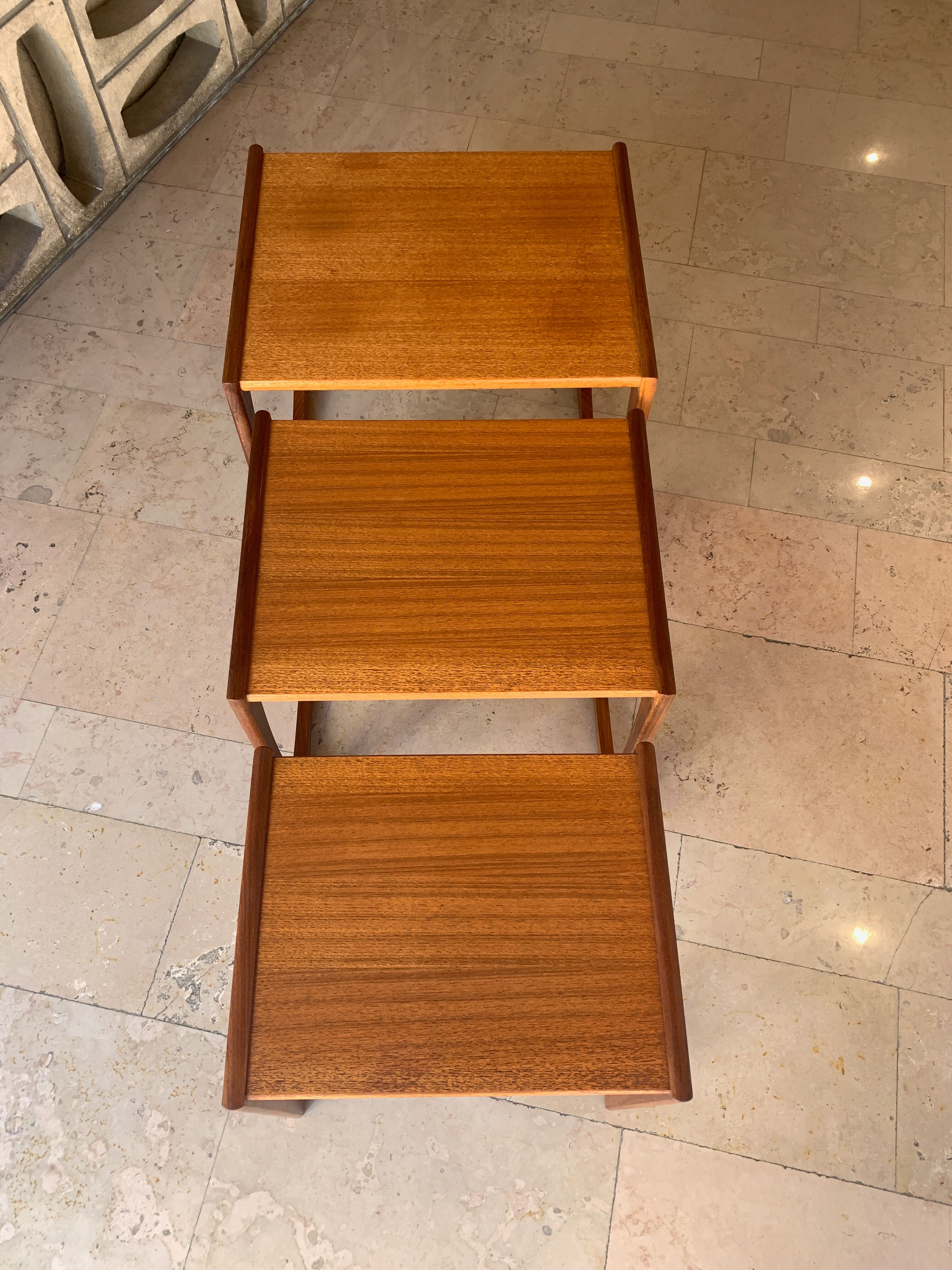 English teak trundle tables by G-Plan