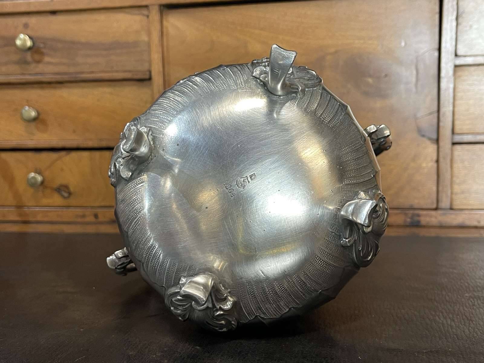 English silver plated sugar bowl