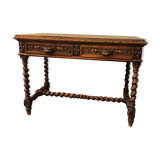 Carved wooden desk