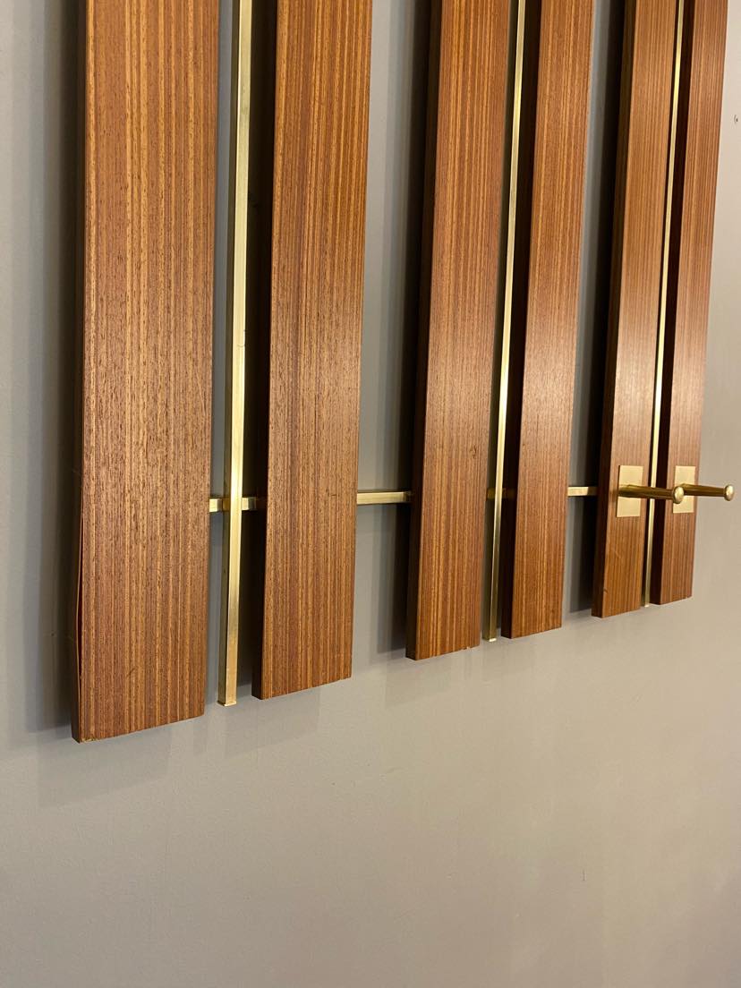 Wall hanger for clothes vintage teak 60
