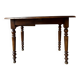 Round wooden folding table