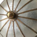 Mother-of-pearl and brass ceiling light