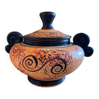 Hand-painted Greek pottery