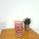 Vintage Vintage Pink Glass Vase Italy, Flower Vase