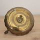 Antique hand candlestick in patinated brass – Vintage cellar rat