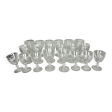 Vintage crystal glasses 1980 x 20
