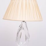 Daum France Crystal Glass table lamp 1965