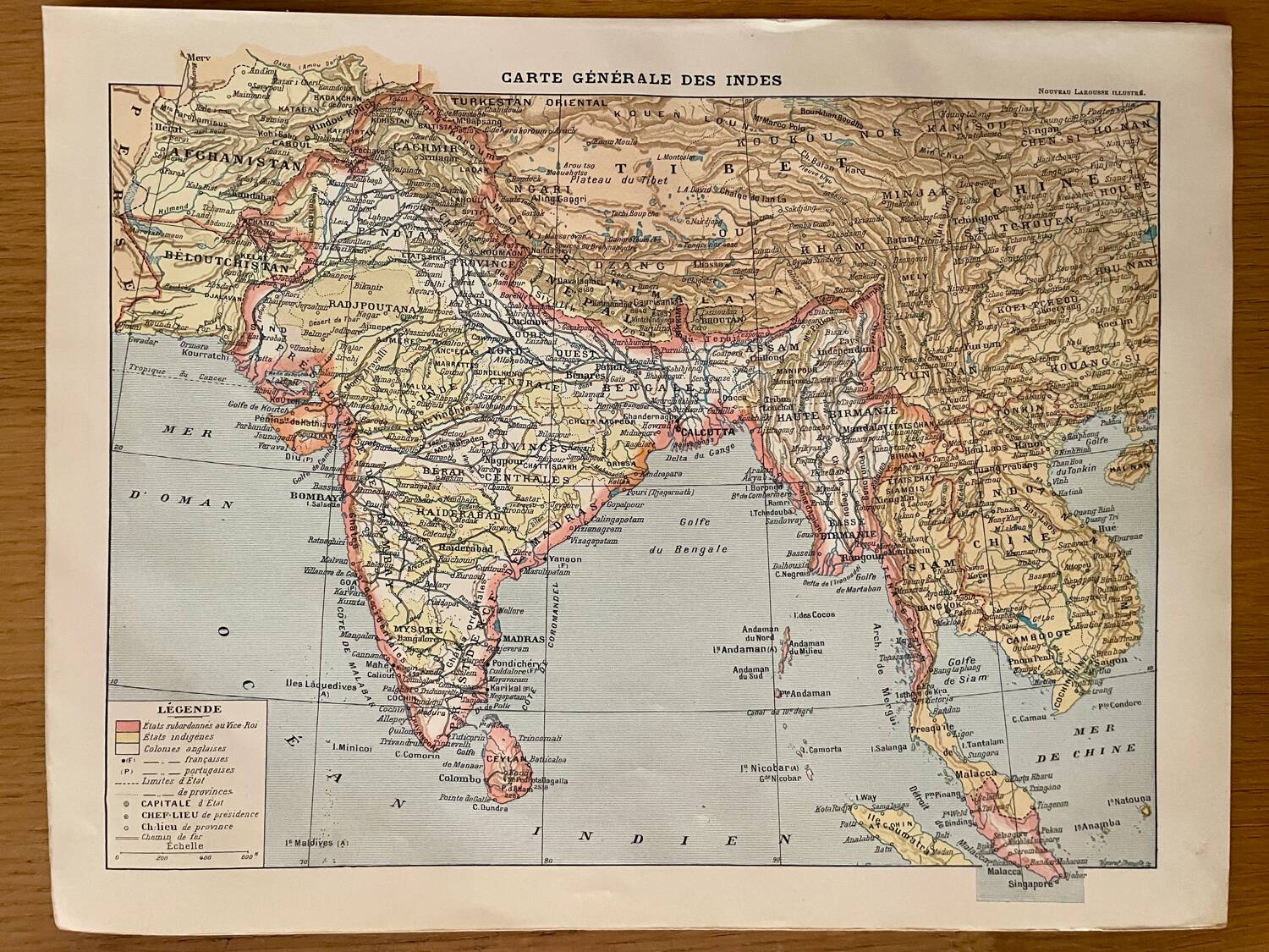 Reserved Mona - Set of 2 illustrated plates on 20th century India