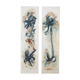 Pair of abstract paintings 60'