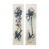 Paire de tableaux abstraits  60'
