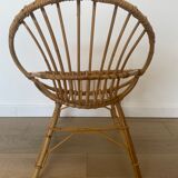 Chaise enfant en rotin