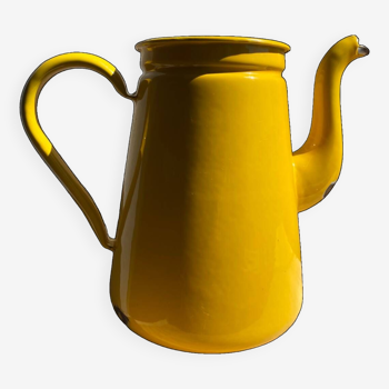 Kockums yellow enameled teapot pitcher