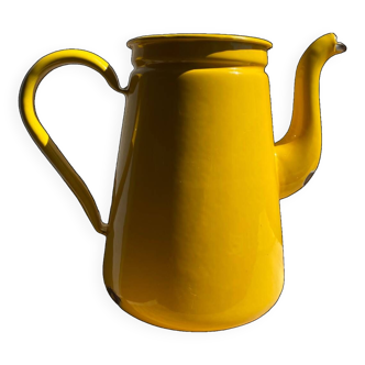 Kockums yellow enameled teapot pitcher