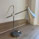 Lampe de Bureau Vintage à Bras Articulé – Métal Brossé & Chrome