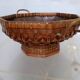 Coupe / panier ikebana japon bambou tressé XXth