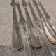 6 silver-plated metal lobster forks by the silversmith Christofle, model Dax.